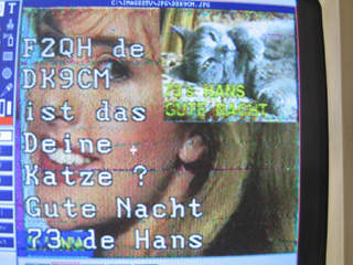 IMAGES SSTV REçue